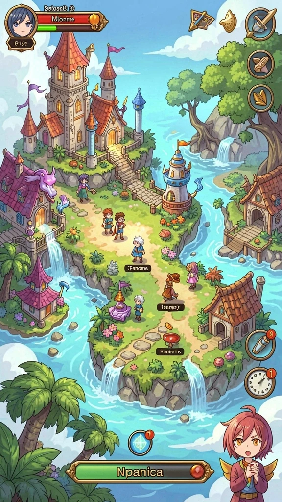 Screenshot memperlihatkan karakter utama dalam sebuah level yang penuh rintangan.