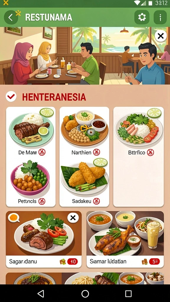 Tampilan antarmuka yang ramah pengguna.