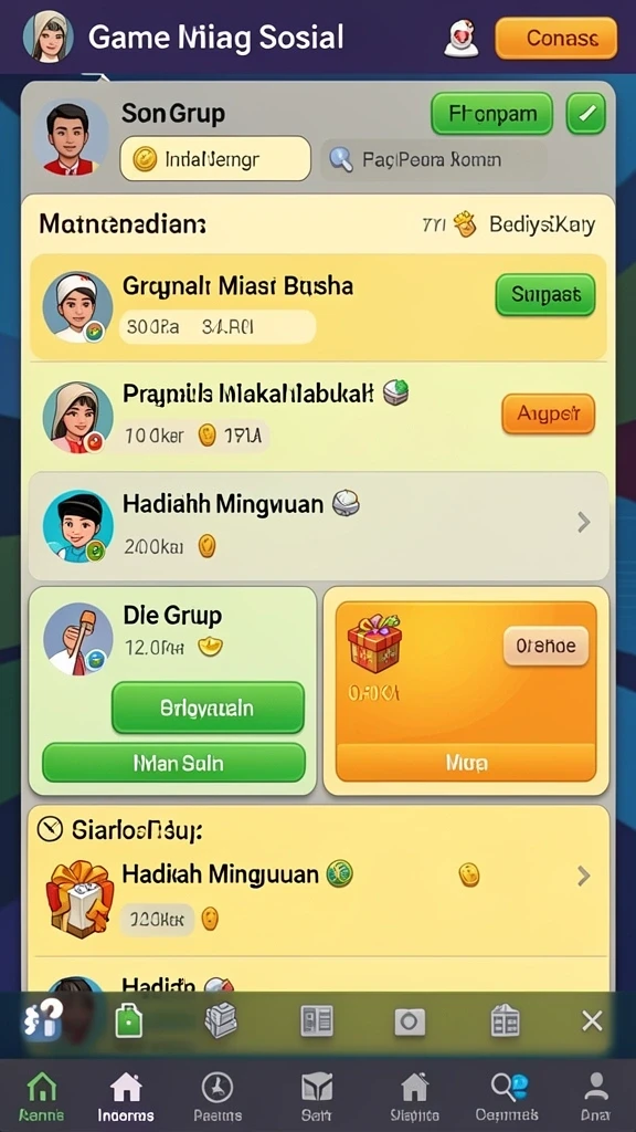 Mode permainan multiplayer yang kompetitif dan menyenangkan.