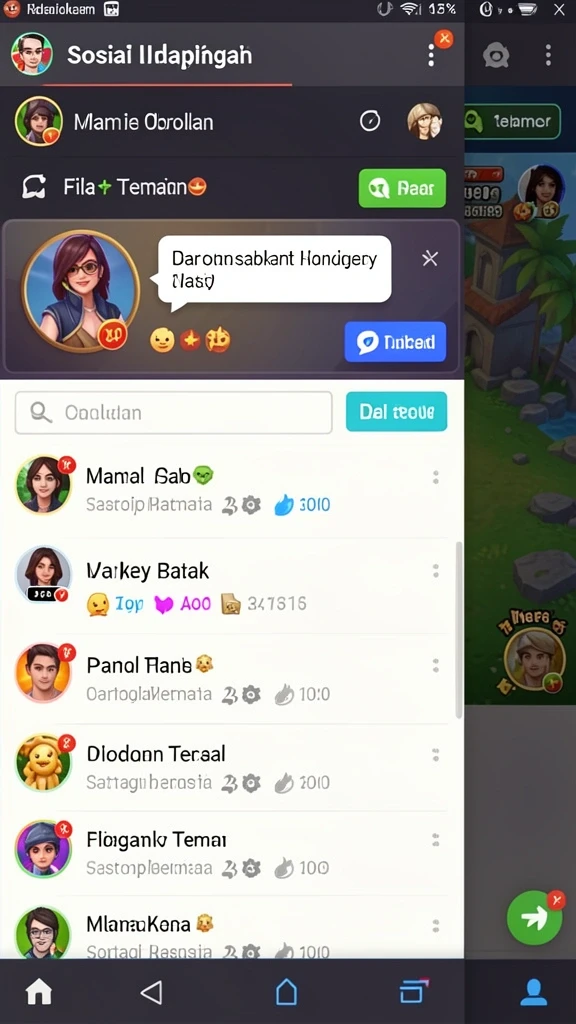Mode multiplayer untuk bersaing dengan teman.