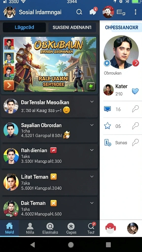 Sistem upgrade karakter yang menarik dan interaktif.