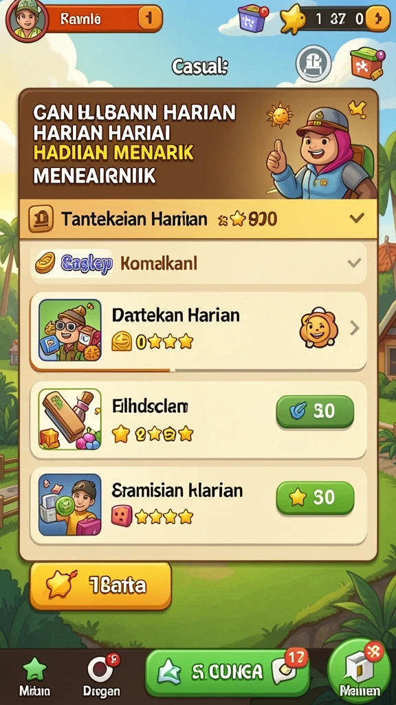 Tampilan menu utama AYUWIN yang menarik.