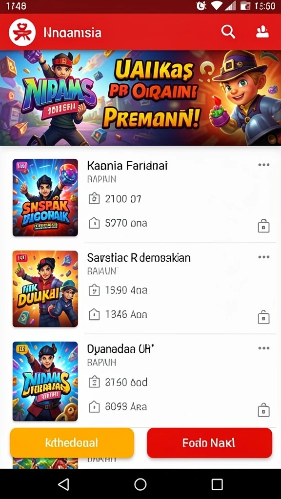 Antarmuka pengguna yang intuitif dan menarik.