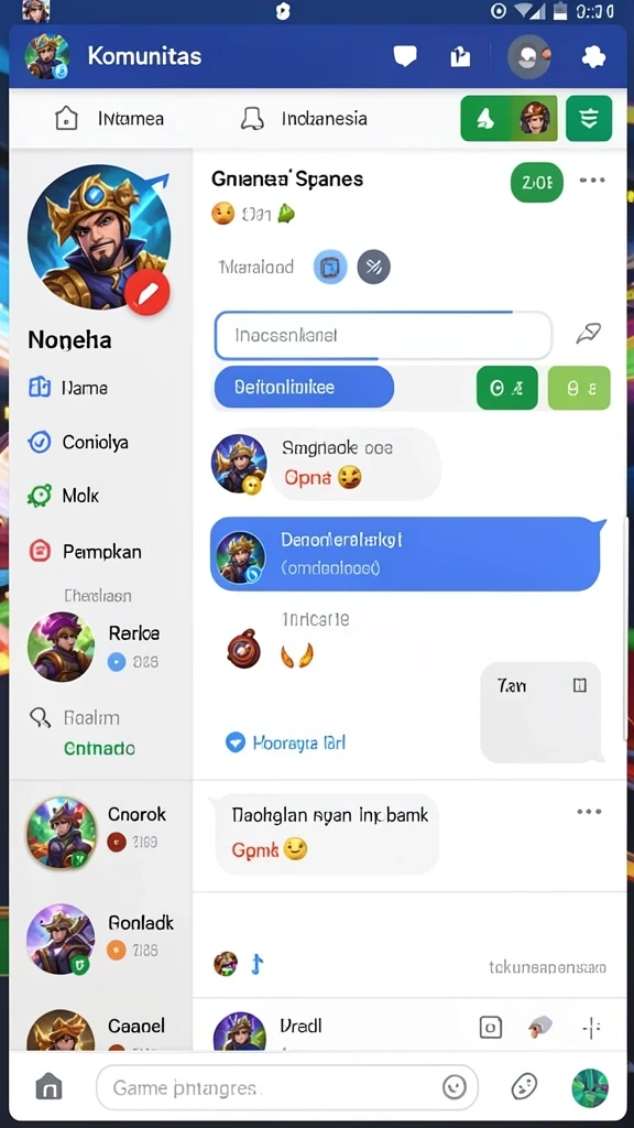 Deskripsi layar utama game HO3 yang menarik dan intuitif.