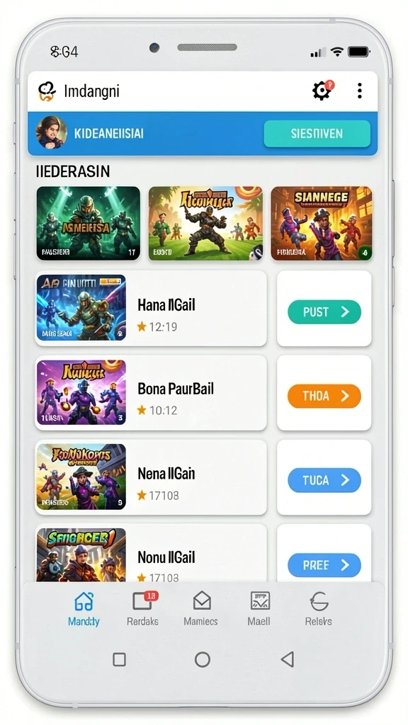 Pengguna bersaing dalam mode multiplayer yang seru.