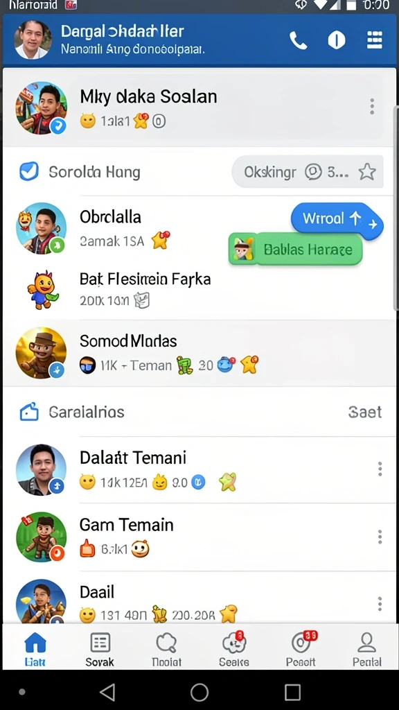 Tampilan antarmuka aplikasi yang menarik dan modern.
