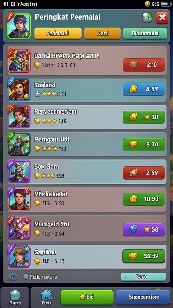 Sistem reward yang membuat pengalaman bermain semakin seru.