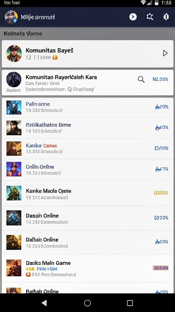 Karakter-karakter unik yang bisa dipilih.