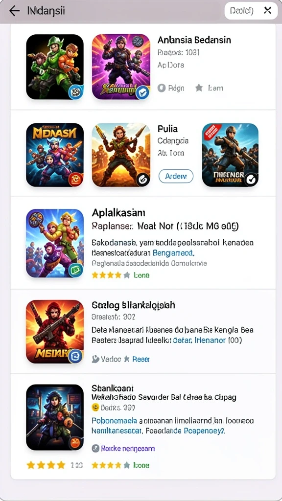 Karakter unik dengan desain yang menarik.