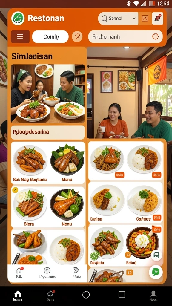 Tampilan antarmuka yang modern dan user-friendly.