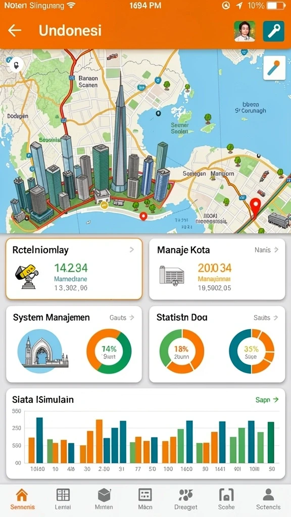 Screenshot menunjukkan antarmuka utama yang menarik.