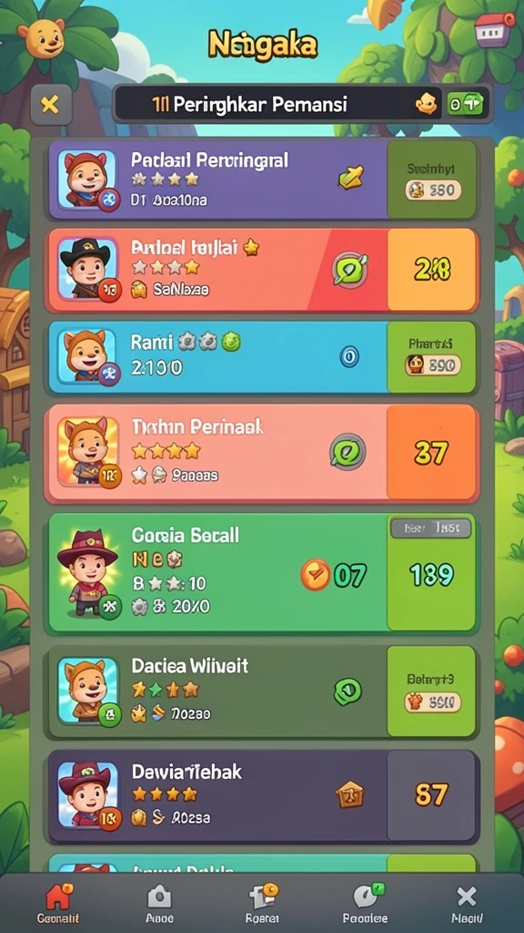 Mode permainan yang variatif dan menantang.