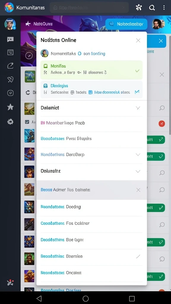 Screenshot komunitas aktif dalam SHE888.