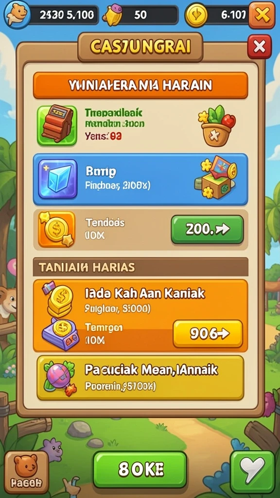 Beragam mode permainan yang menantang.