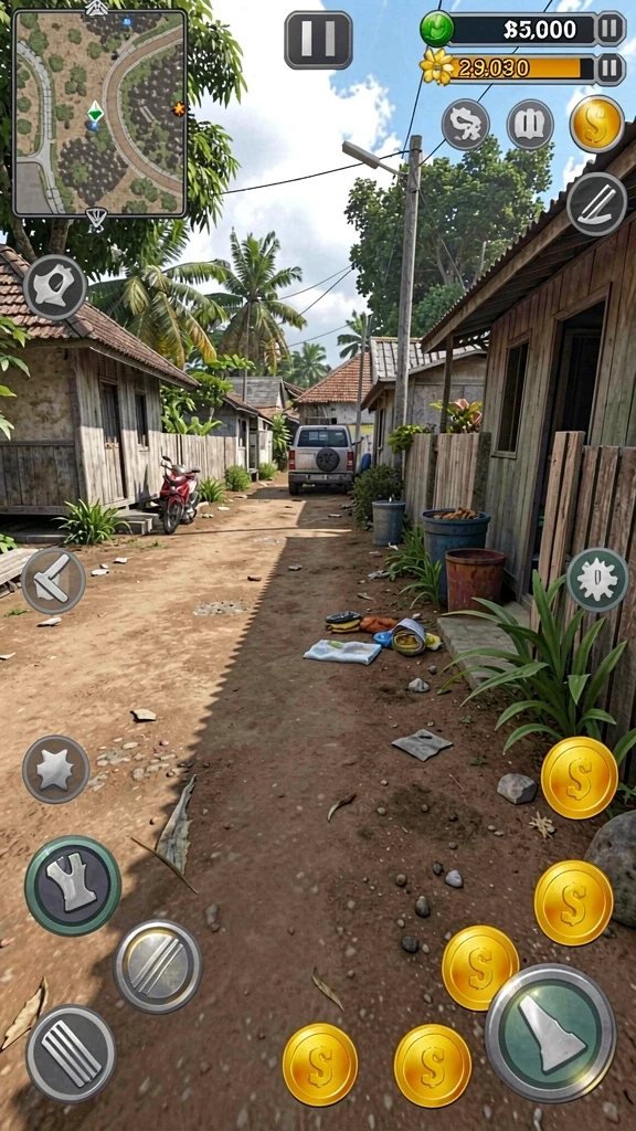 Tangkapan layar menampilkan tindakan seru dalam permainan.