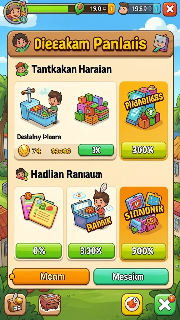 Tampilan awal yang menarik dan informatif.
